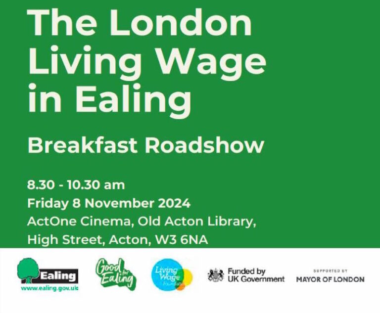 Ealing London Living Wage Roadshow at ActOne Cinema!