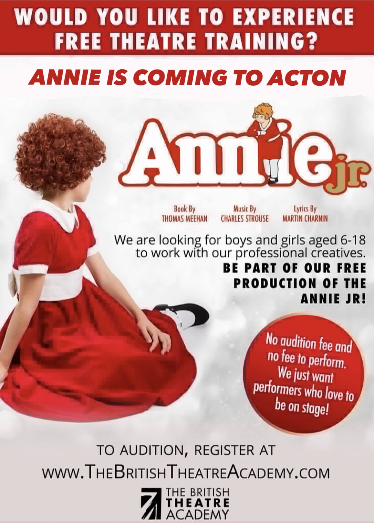 PERFORMANCE- 'Annie' - British Theatre Academy & St Mary's Church