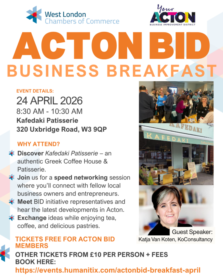 April Breakfast Networking Morning – Acton BID