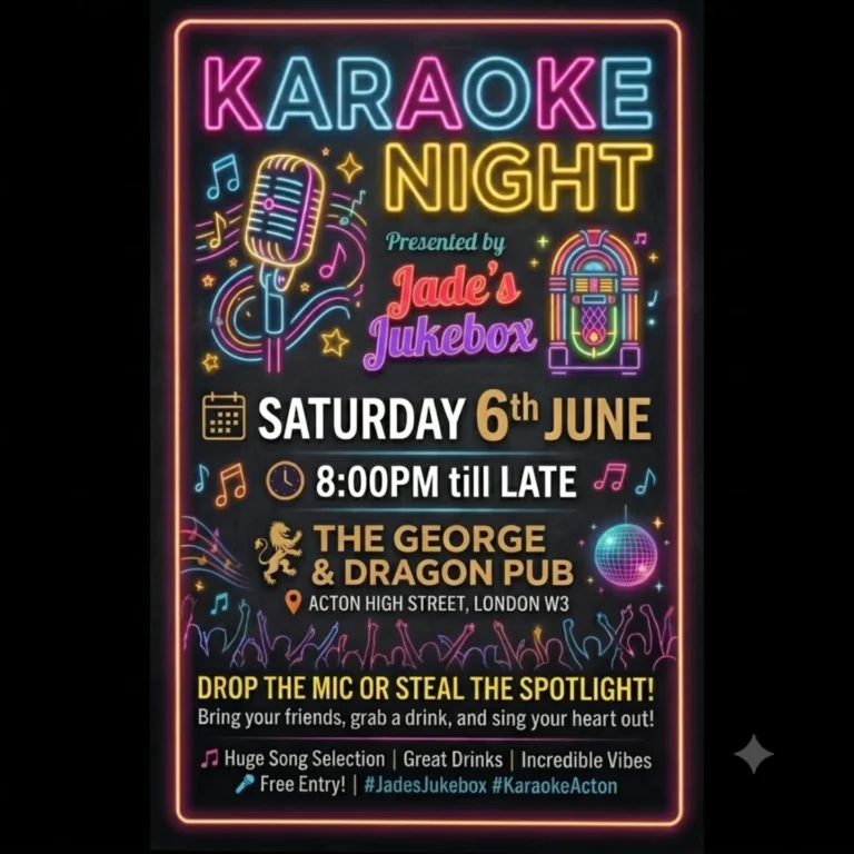 Karaoke Night – Jade’s Jukebox – George & Dragon Pub