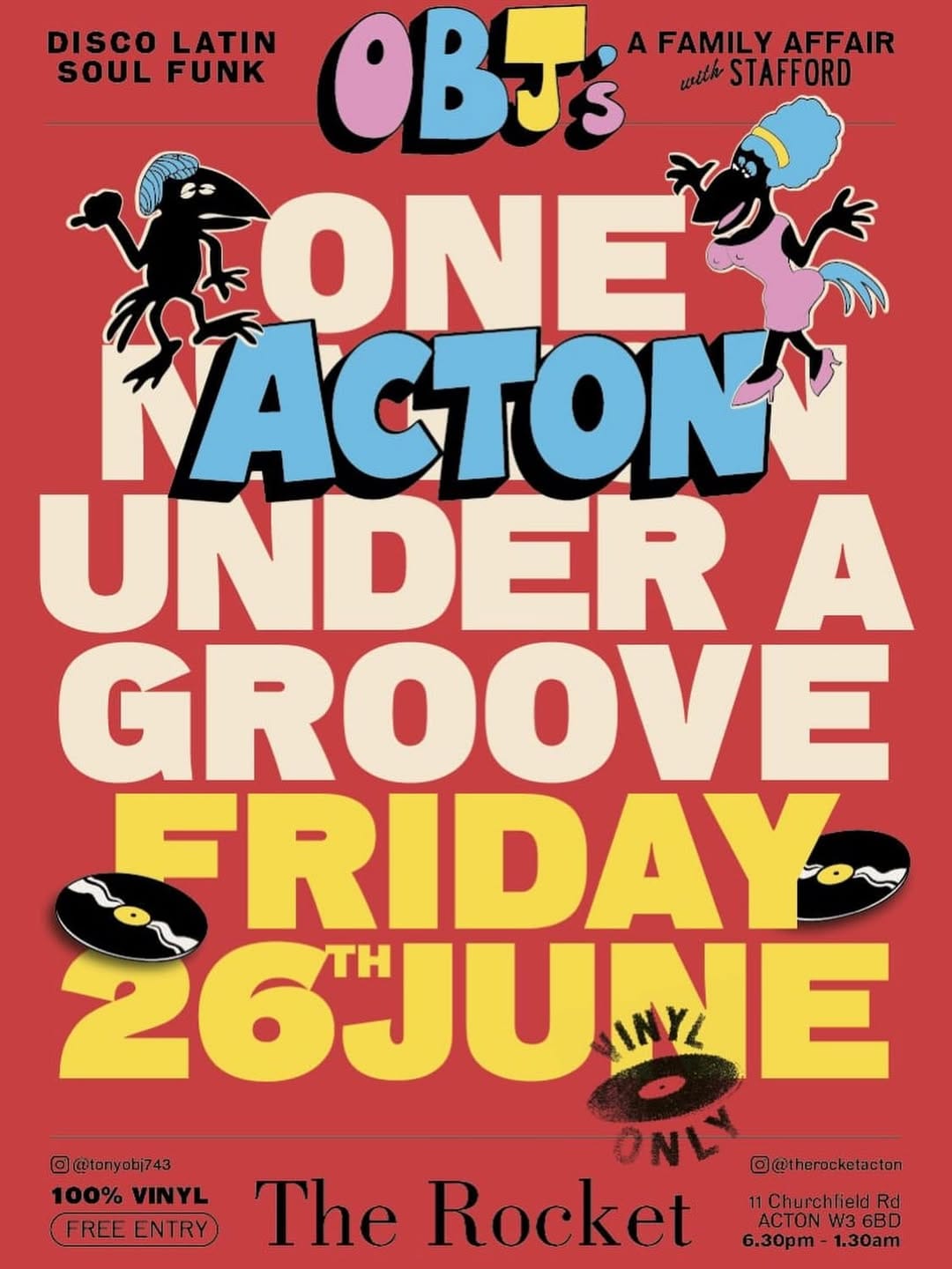 One Acton Under A Groove - OBJs @ The Rocket