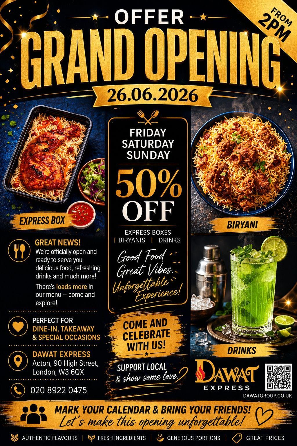 Grand Opening Offer- Dawat Express!