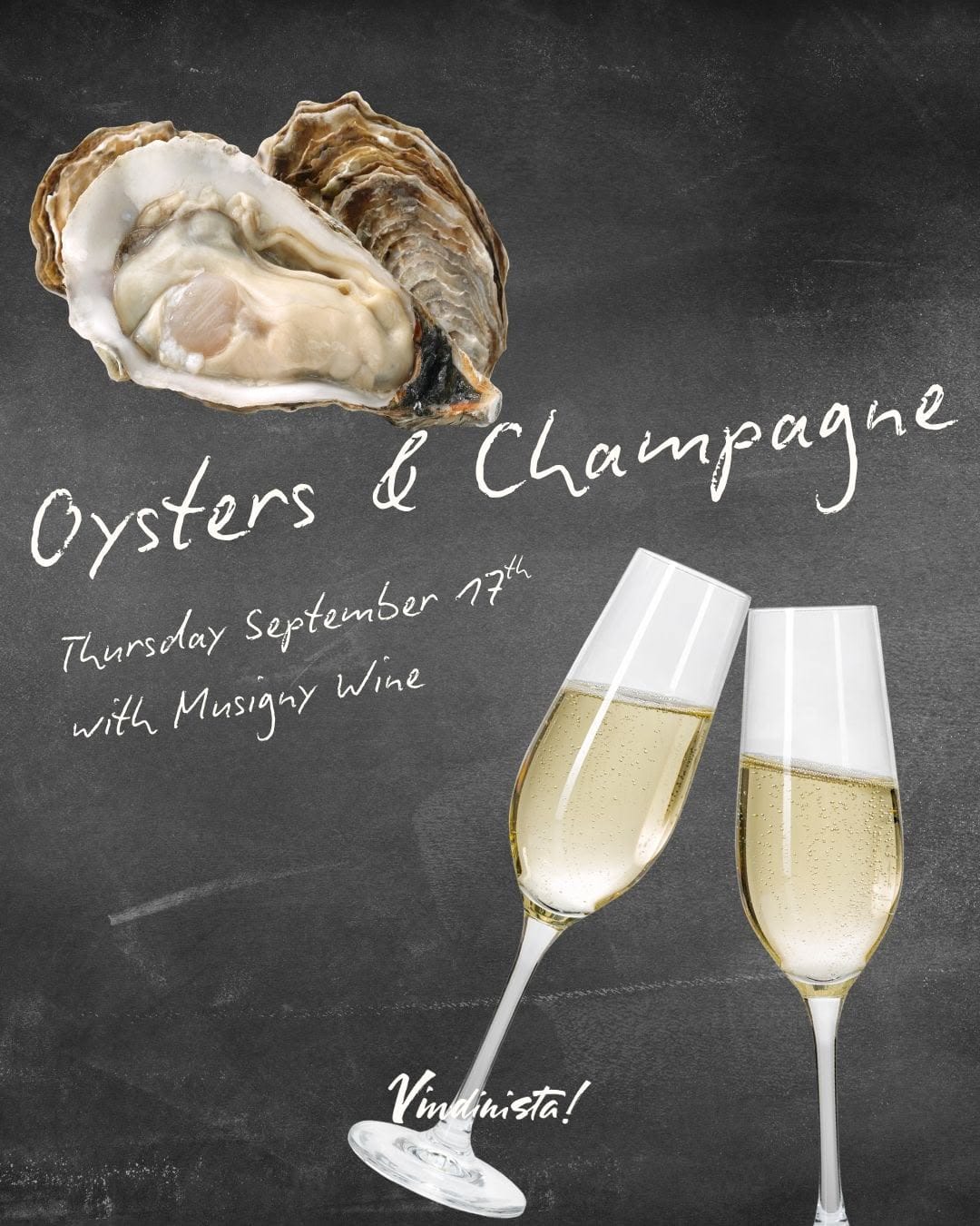 Champagne and Oysters @ Vindinista